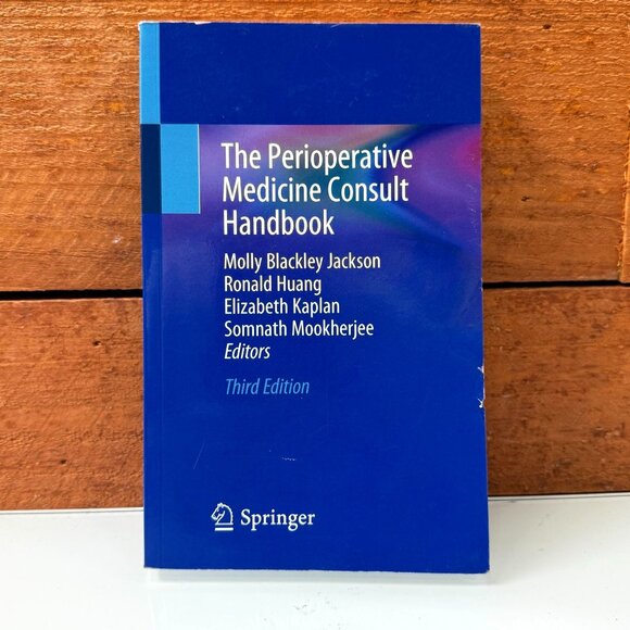 The Perioperative Medicine Consult Handbook Third Edition Molly Blackey Springer - Picture 1 of 5